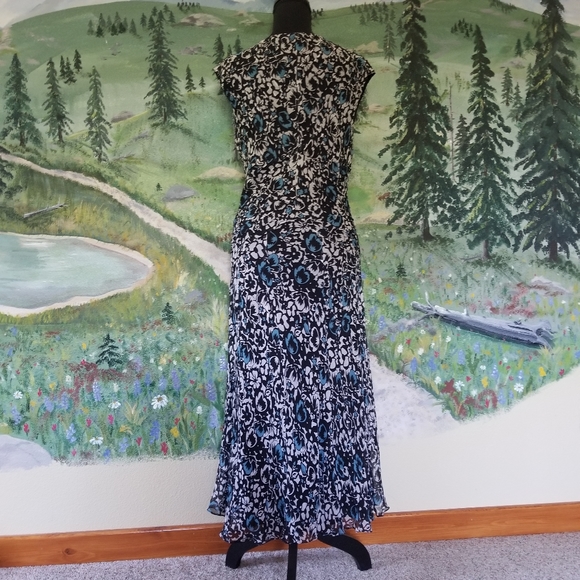 Charter Club silk lined dress floral - Picture 2 of 9